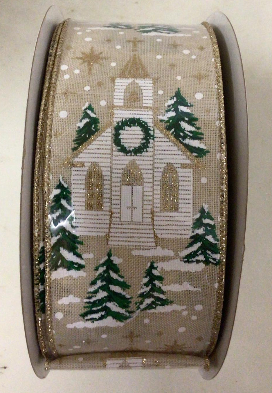RGC369264 - #40 Linen background with Church Ribbon