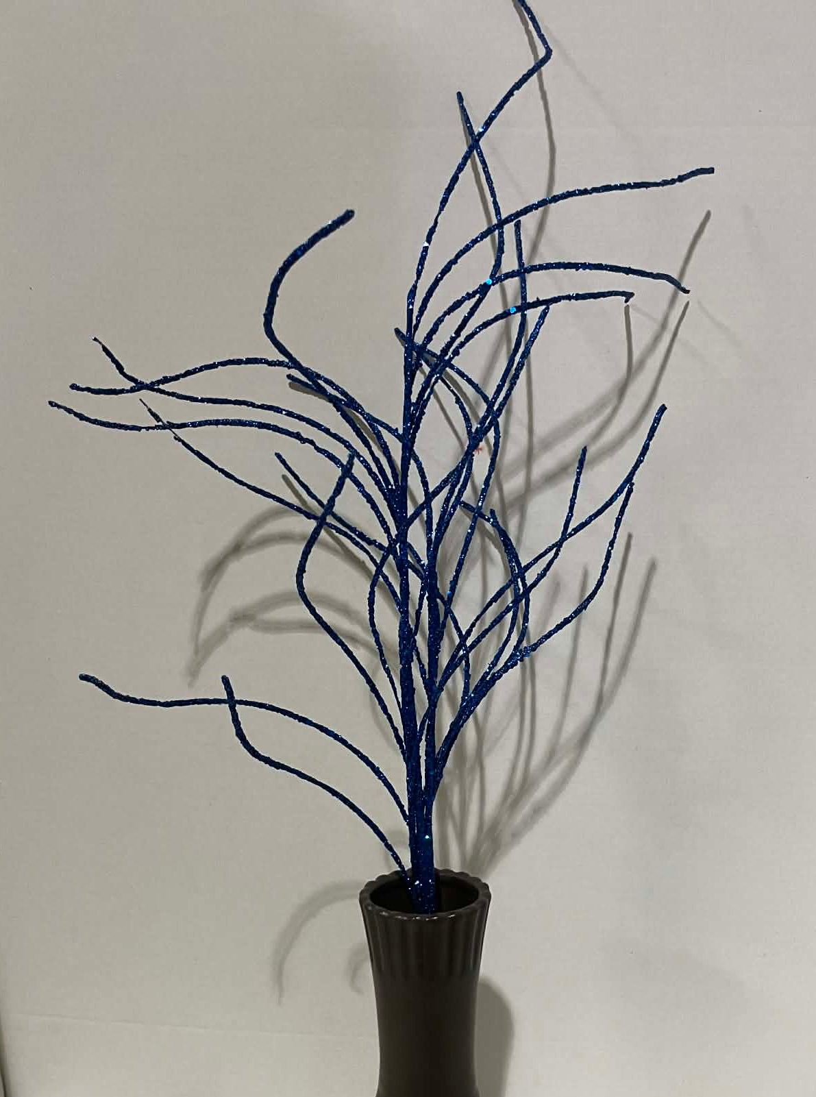 63745NVBL - 30" Glitter Twig Spray