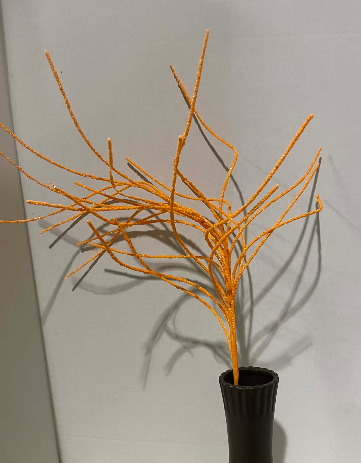 63745OR - 30" Glitter Twig Spray