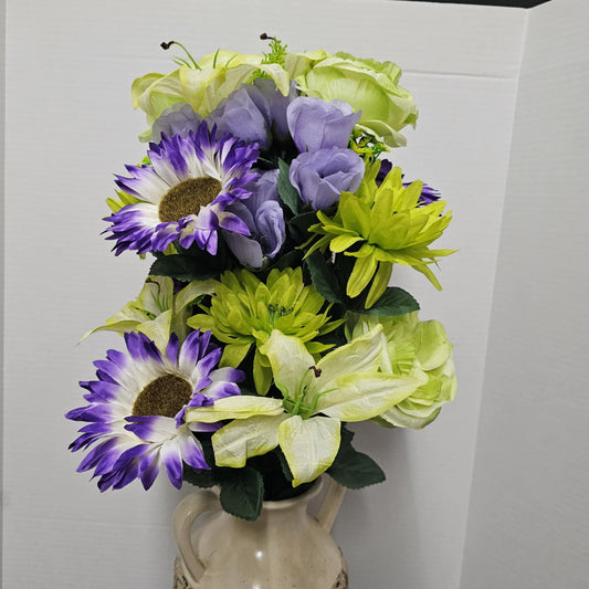 Dahlia and Sunflower Bush