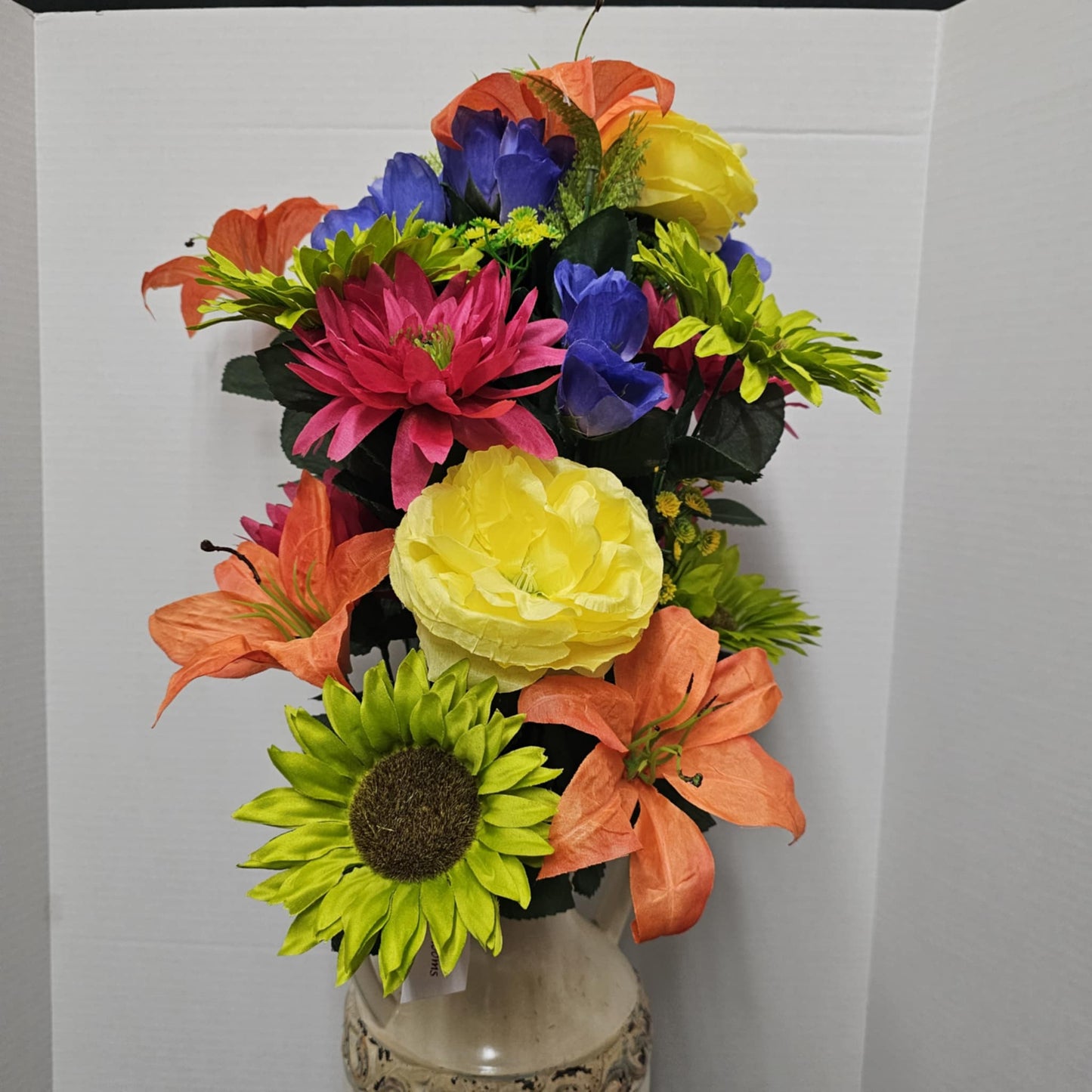 Dahlia and Sunflower Bush