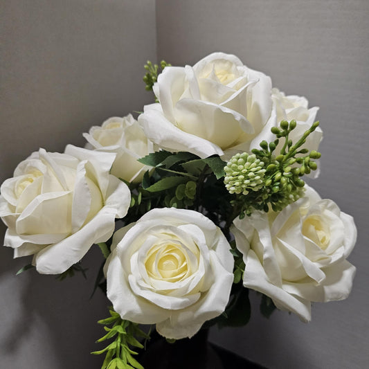 19" Rose & Berry Bush