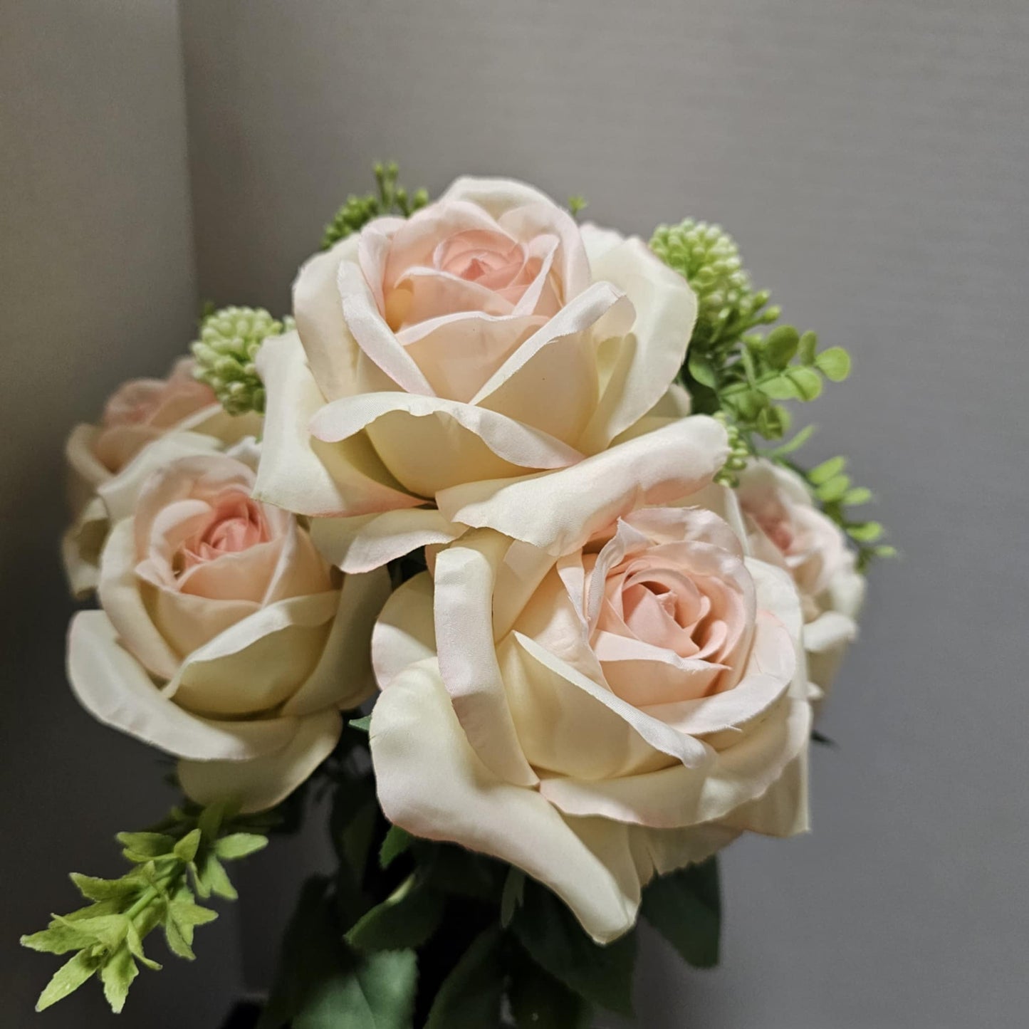 192120-CHAMPAGNE PINK - 19" Rose & Berry Bush