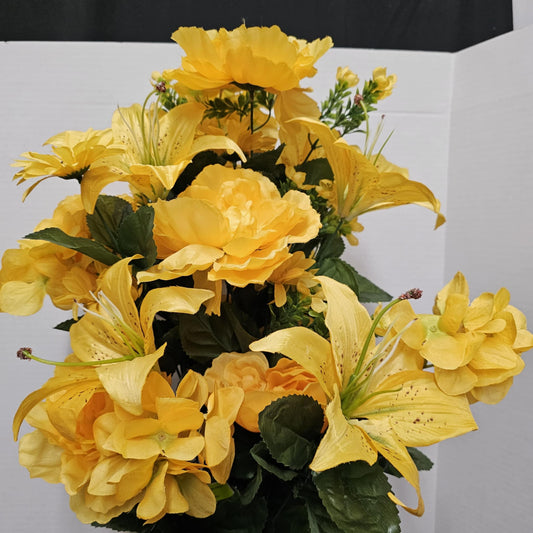 Peony, Hydrangea and Lily Bush - GW-30596-YW