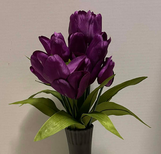 61386-PU - 20" Tulip Bush