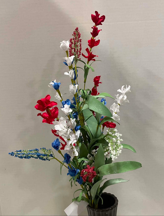 63896-LARKSPUR - 28" Patriotic Larkspur