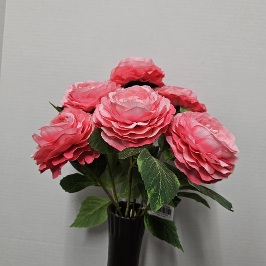 84894-H.PINK - 19" Ranunculus Bush