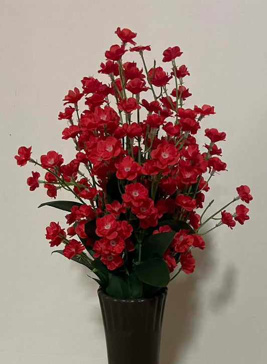 31180-RD - 19" Color Fast Double Baby's Breath