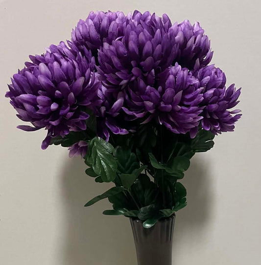 226035-PUR - 22" Ball Mum Bush