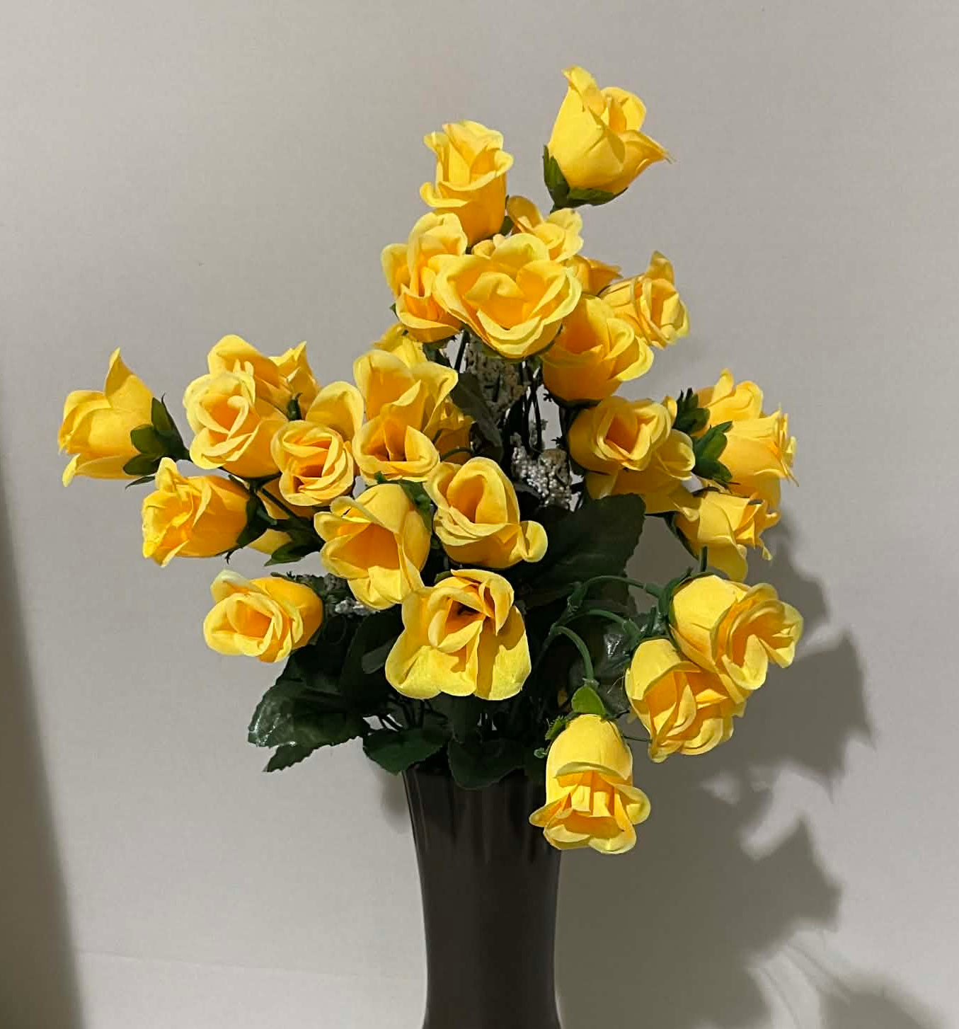 76642-YEL - Mini Rose Bud Bush