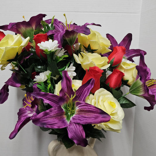 80359-RDPUYEL - 28" Lilium Rose Bush