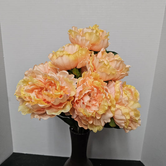 54849-SALMON - 22" Peony Bush