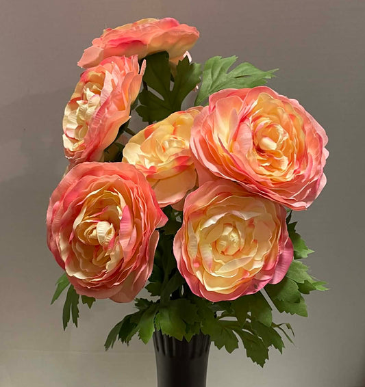 81069-PH - 21" Ranunculus Bush