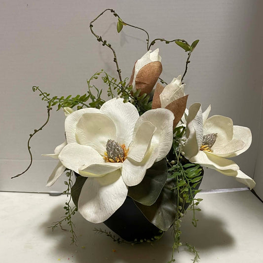 56141-CM - 12" Magnolia with Paper Pot