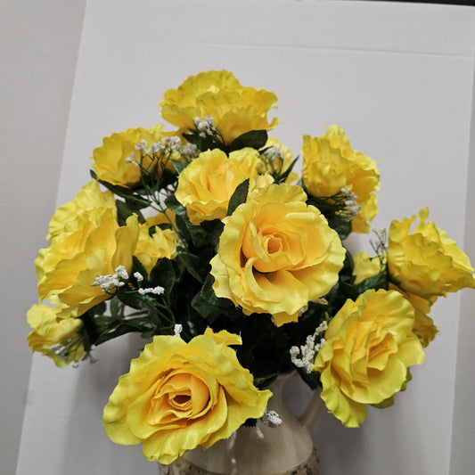 Rose Bush - 45240-YEL/W