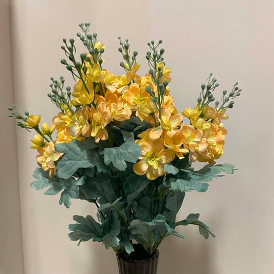84296-YEL - 24" Delphinium Bush