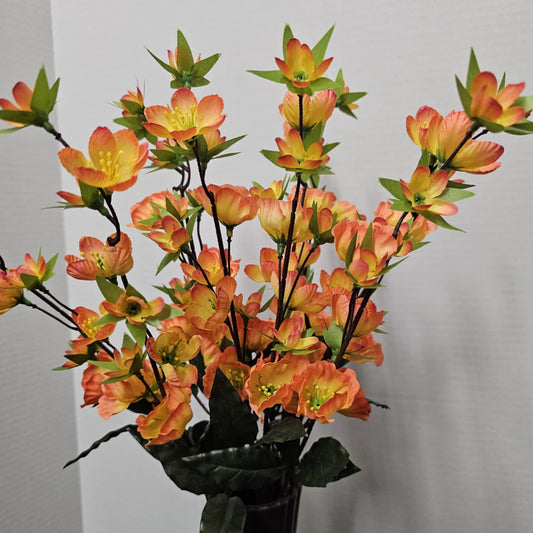 84324-OR - 17" Peach Blossom Bush