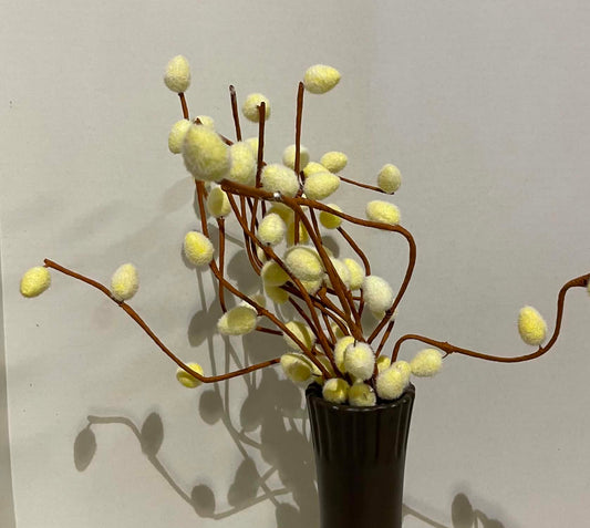 59989-YEL - 19" Pussy Willow Bush