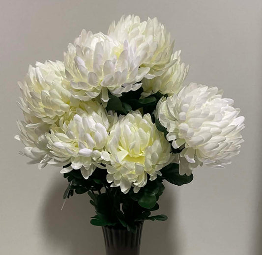 226035-CRM - 22" Ball Mum Bush