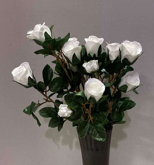 S5265-CRM - Mini Rose Bud Bush