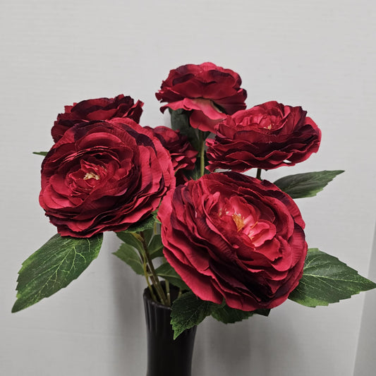 84894-RD - 19" Ranunculus Bush