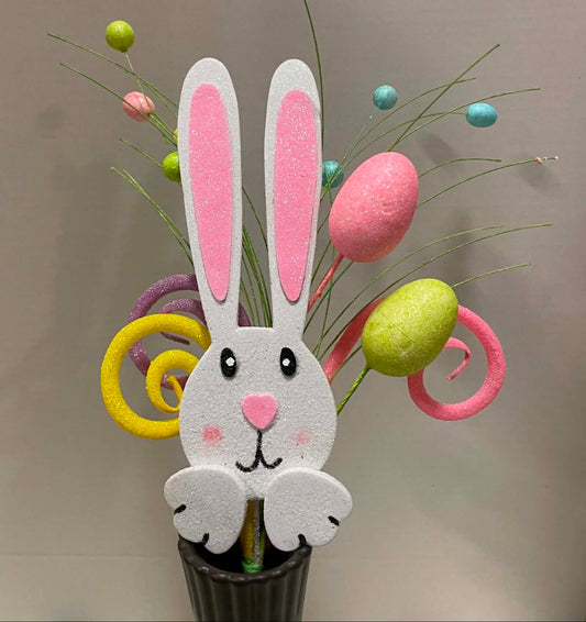62121EAS - Bunny Curly Egg Spray
