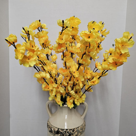 84890-YEL - 25" Blossom Bush