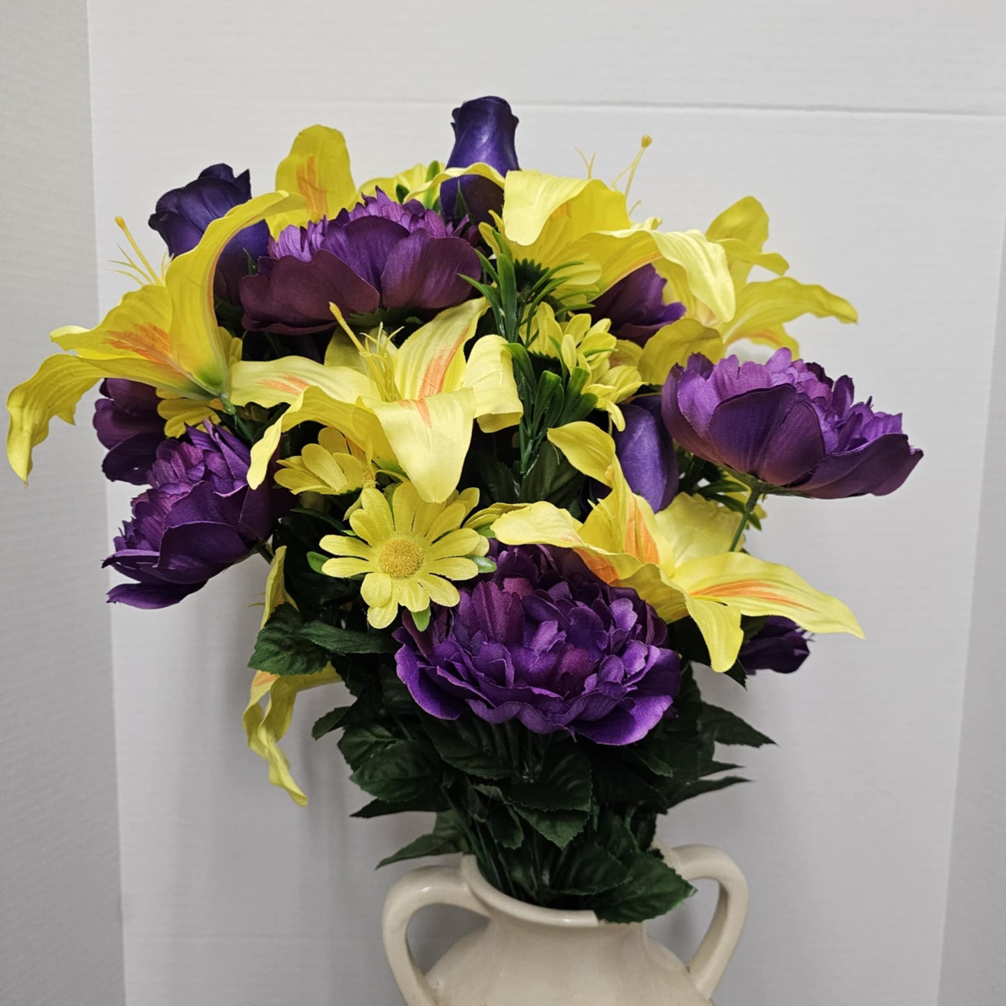 28" Peony, Rose Bud and Dahlia Bush