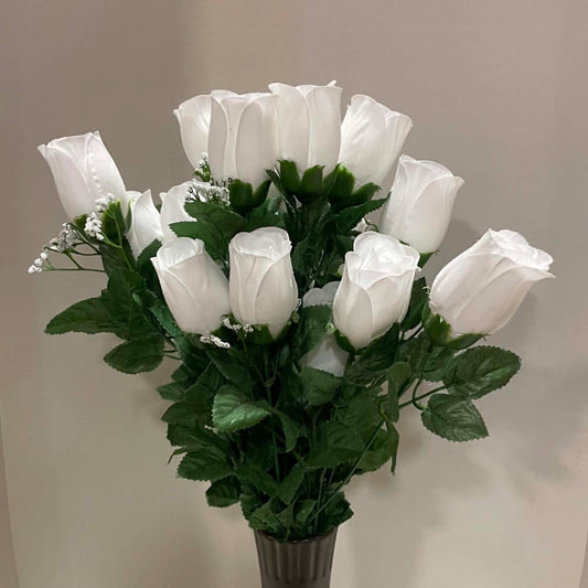 GPB25309-WT - 24" Rose Bud Bush
