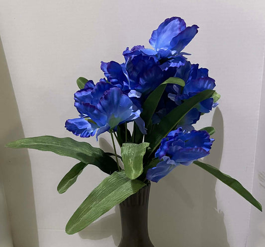 82546-BL - 22" Iris Bush
