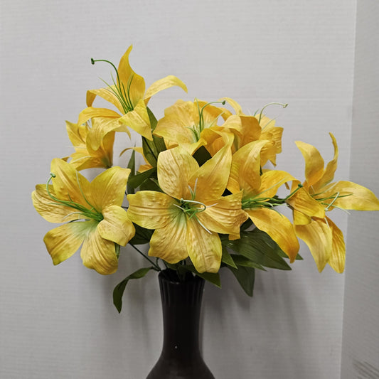 19" Tiger Lily Bush - 58225-YEL