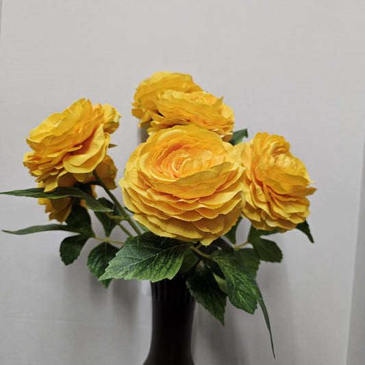 84894-YEL - 19" Ranunculus Bush