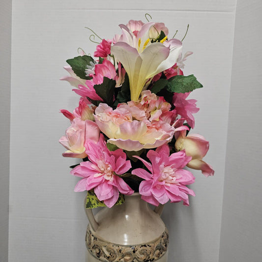Peony, Rose, Lily, Dahlia and Hydrangea Mixed Bush - GPB7315-PK/CM