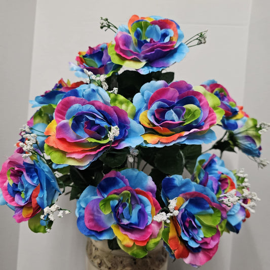 Rose Bush - 55919-RAINBOW