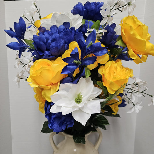 Peony, Hydrangea and Dahlia Bush - GPB25302-GD/BL/CM