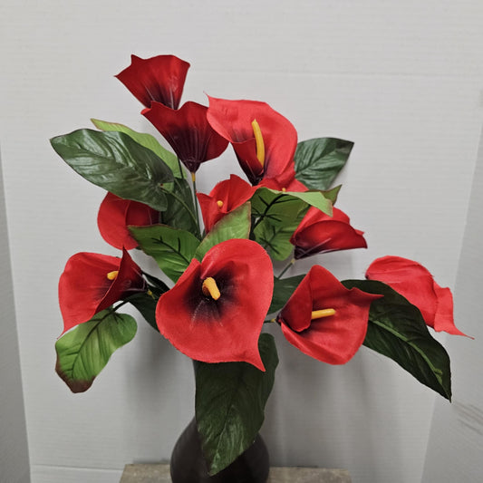 Calla Lily Bush - 97134-RED
