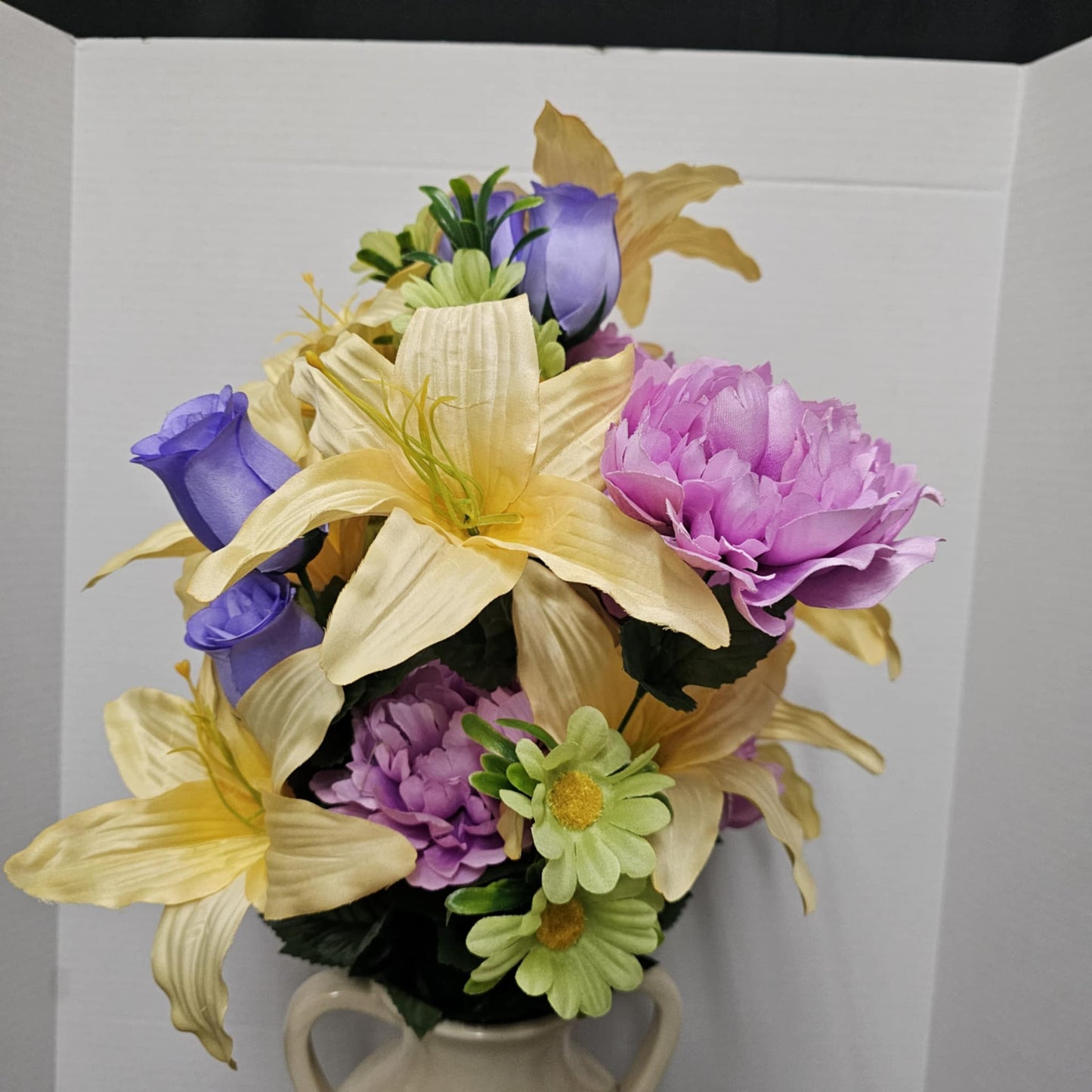 28" Peony, Rose Bud and Dahlia Bush