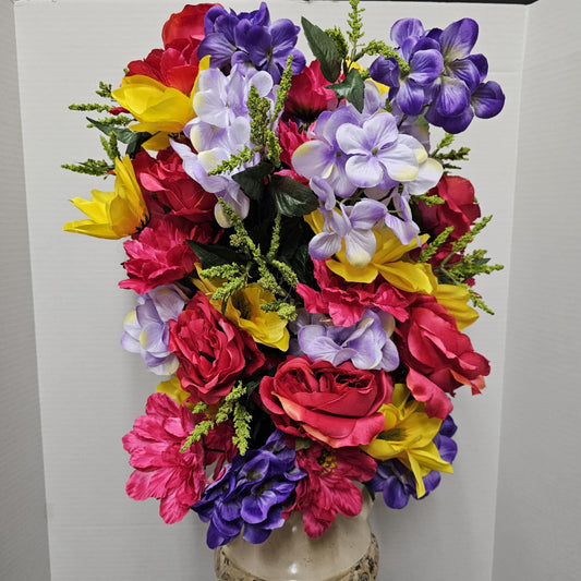Rose, Hydrangea & Star Flower Bush