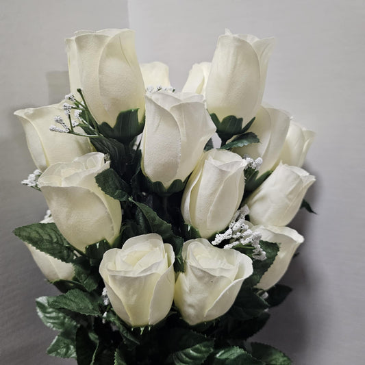81066-CR - 23" Printing Rose Bud Bush