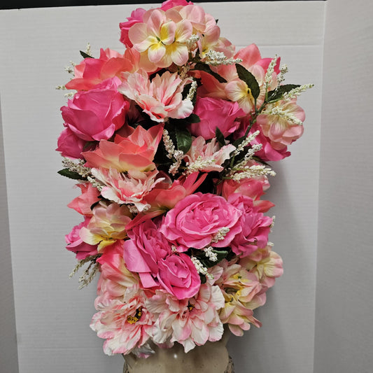 Rose, Hydrangea and Star Flower Bush - GPB25301-PK MIX