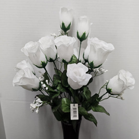 41751-WHT - Rose Bud Bush
