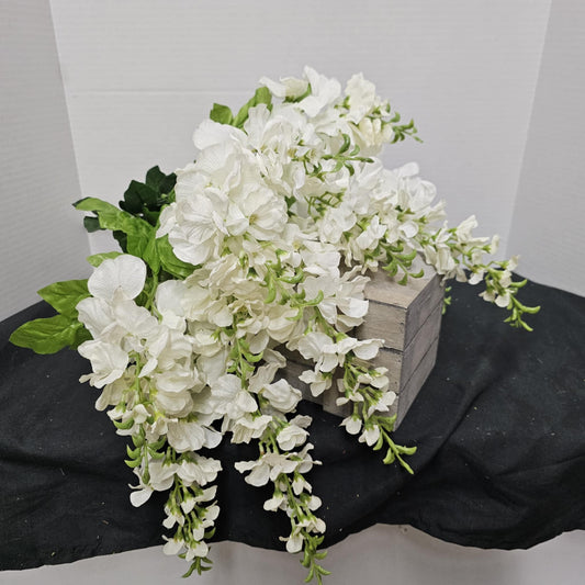 83437-CREAM - 26" Wisteria Bush