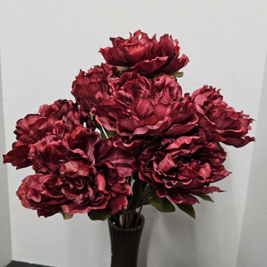 53843-RED - 22" Peony Bush