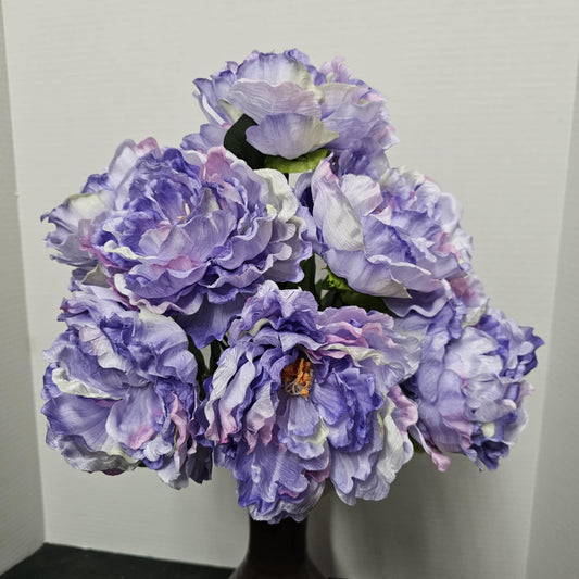 54849-PU - 22" Peony Bush