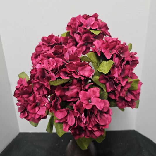 GPB730-MAGENTA - Satin Hydrangea Bush