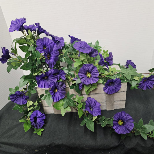 30563PU - 26" Morning Glory Hanging Bush