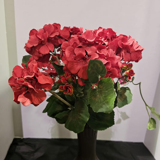 GPB0314-RD - Geranium Flower Bush