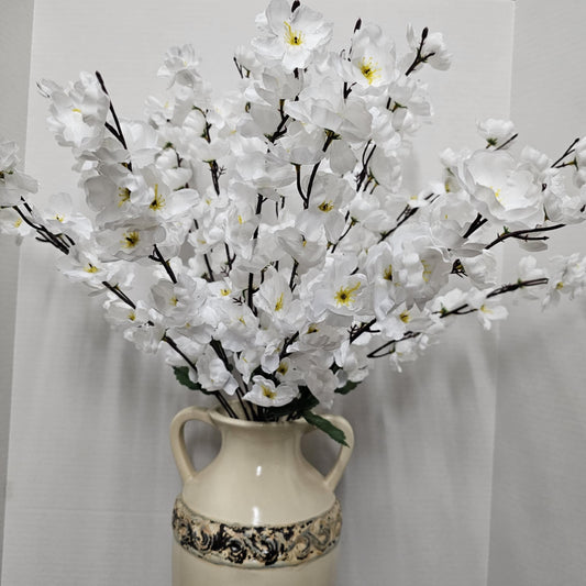 84890-WT - 25" Blossom Bush