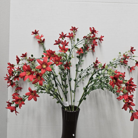 22" Mini Flower Bush - 106349 RED