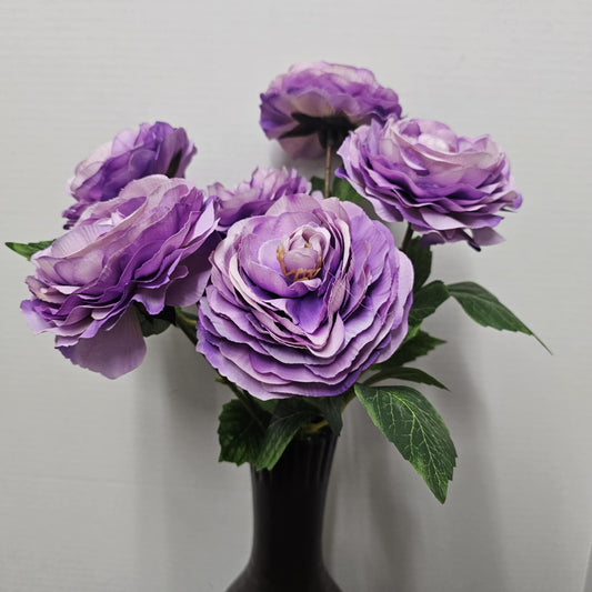 84894-PU - 19" Ranunculus Bush